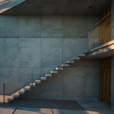 Terrassenhaus Mühlehaldenstrasse - Treppe zur obersten Wohnung